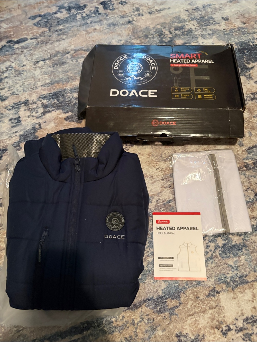 Men's Heated Vest in Navy Blue